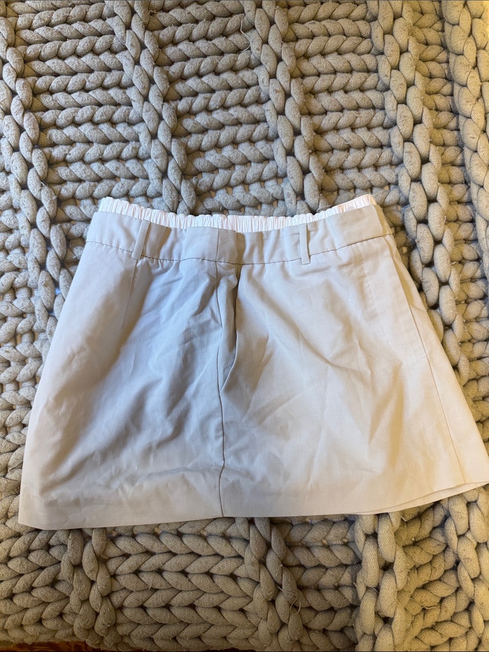 Women's Mini Skirt in Light Gray